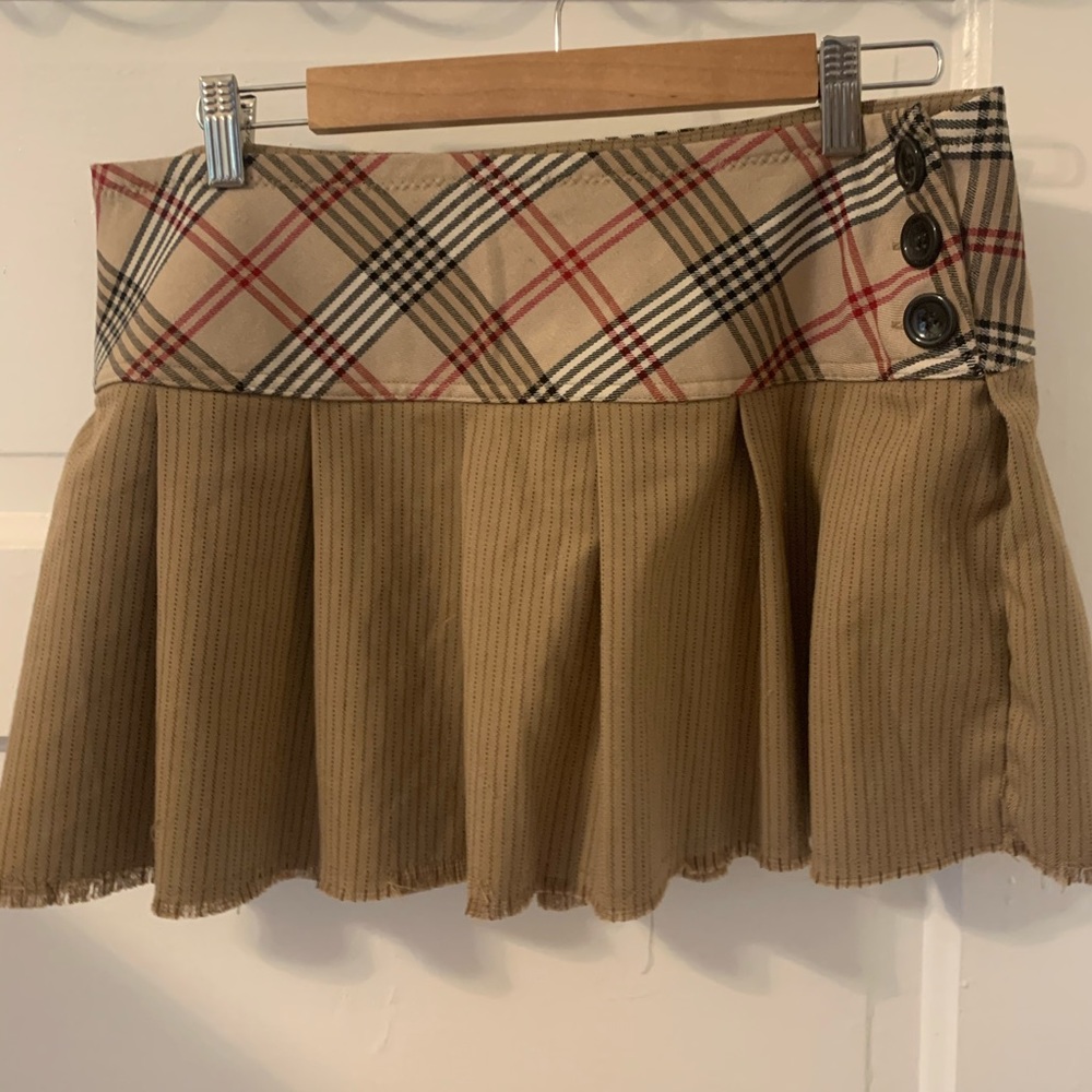 1/2 Plaid Mini Skirt